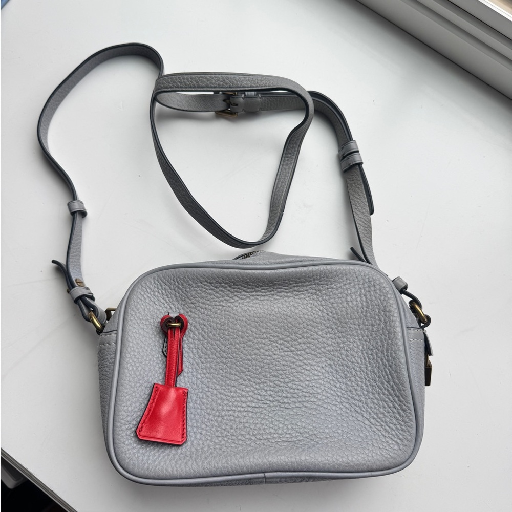 J Crew Signet Leather Crossbody Bag